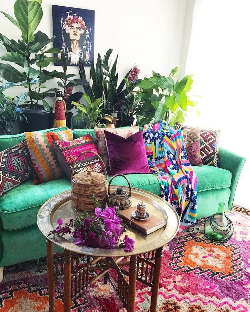 Fabulous Bohemian Living Room Decorating Ideas 14 - HMDCRTN