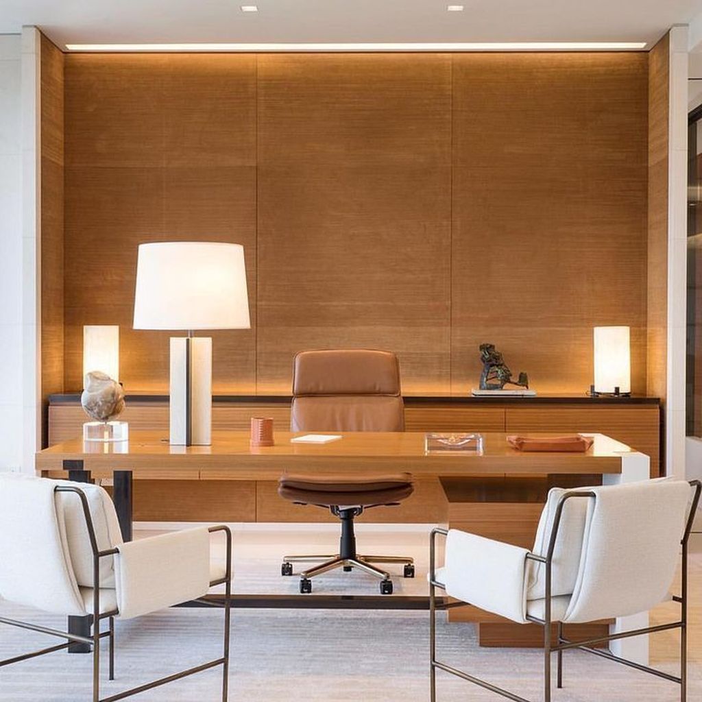 Stunning Modern Home Office Design Ideas 36
