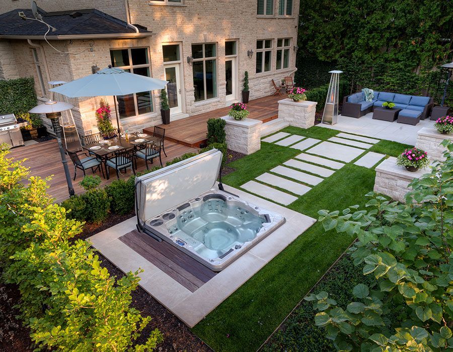 Inspiring Hot Tub Patio Design Ideas For Your Outdoor Decor 12 HMDCRTN