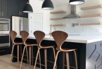 Stunning Black Kitchen Island Ideas 22