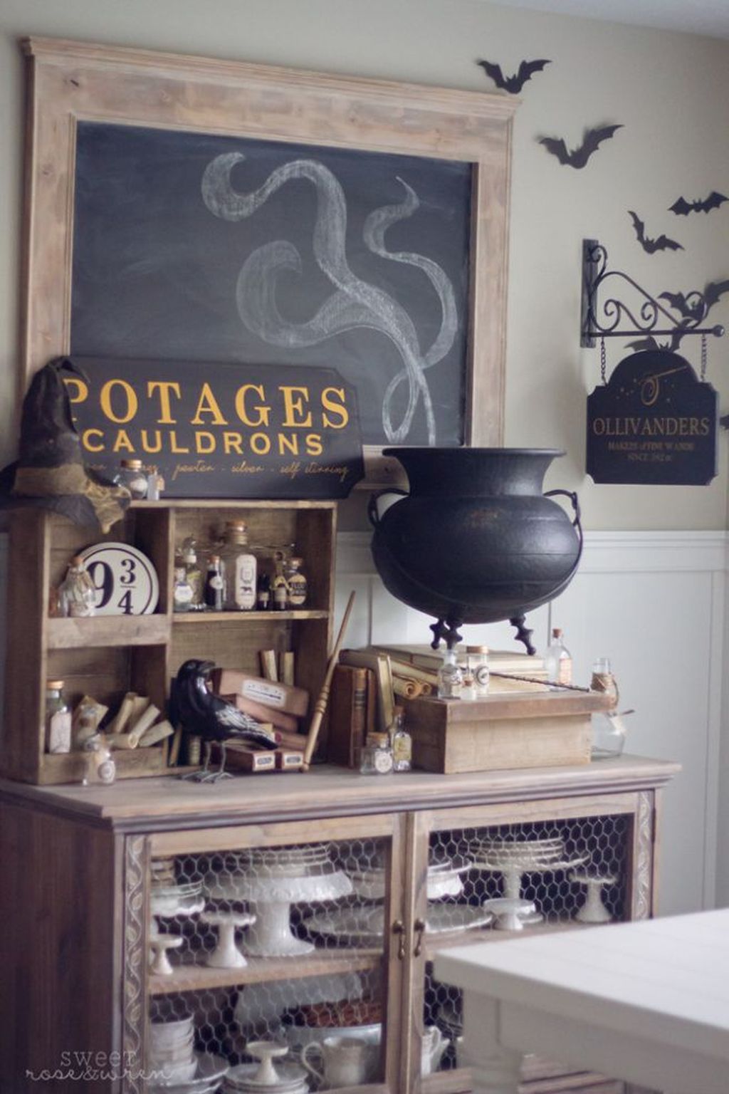 Add a Little Magic to Your Halloween Kitchen Decor Cabinets