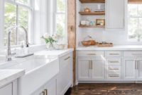 Inspiring White Kitchen Design Ideas With Luxury Accent 12