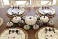 Popular Thanksgiving Table Decorating Ideas Beautiful Look 32