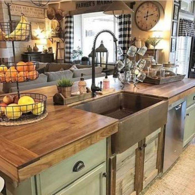 The Best Farmhouse Kitchen Cabinets Design Ideas 17