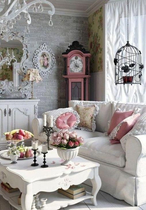 Gorgeous Shabby Chic Living Room Design And Decor Ideas 07 - HMDCRTN