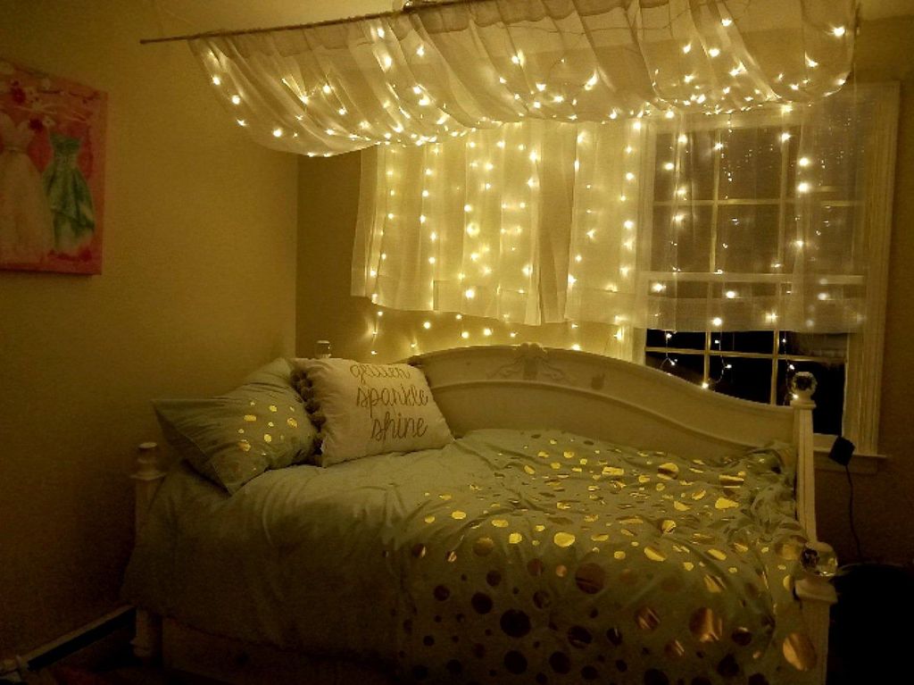 Decorate Bedroom With String Lights