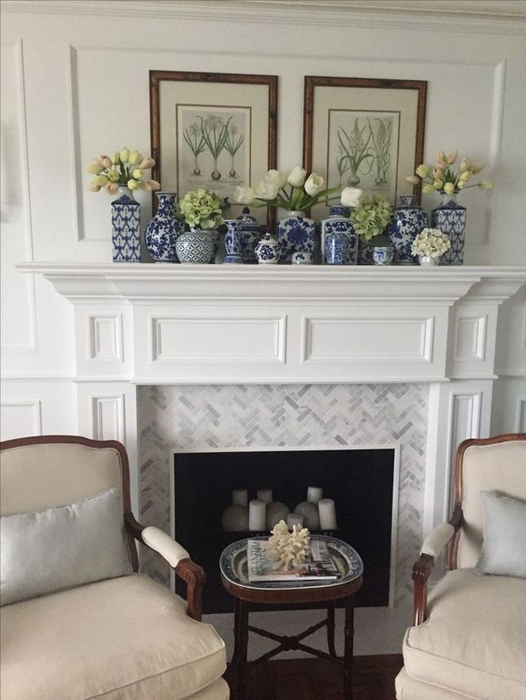 Stunning Fireplace Mantel Decor Ideas You Should Copy Now 01 