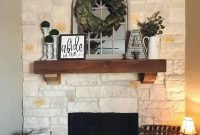 Stunning Fireplace Mantel Decor Ideas You Should Copy Now 32