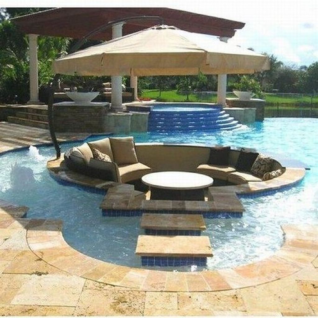 31 Amazing Pool Seating Ideas Which Are Very Comfortable HMDCRTN