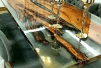 Stunning Resin Wood Table Design Ideas You Will Love 26
