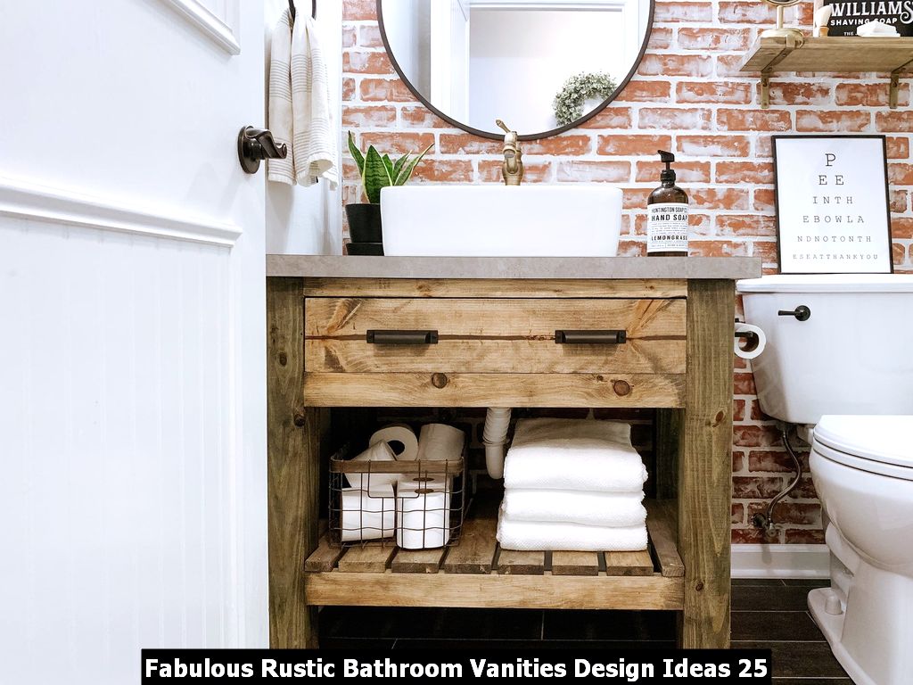 Fabulous Rustic Bathroom Vanities Design Ideas 25