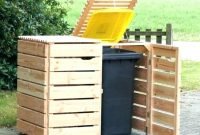 Outdoor Trash Can With Lid