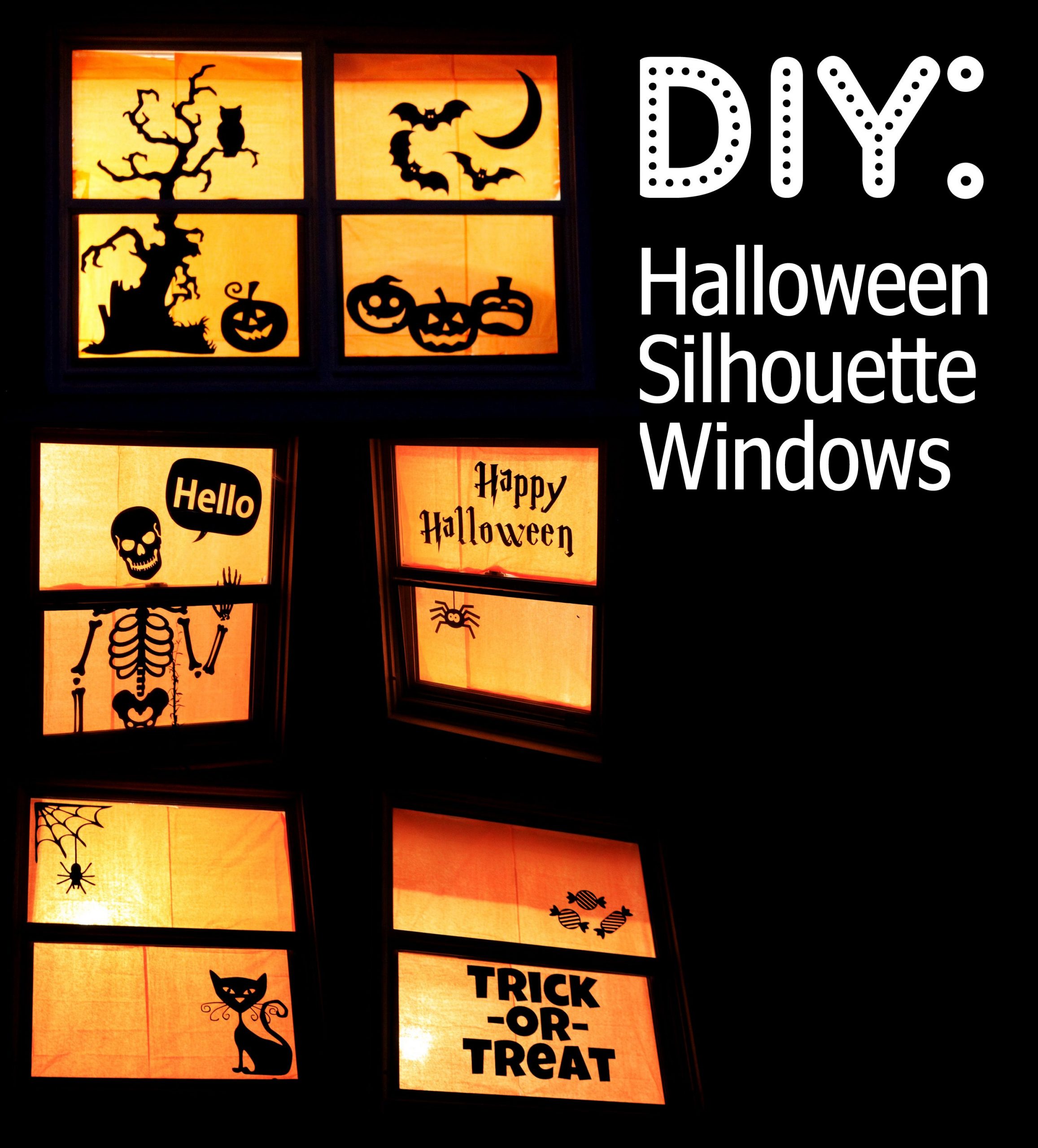 DIY Halloween Window Decorations