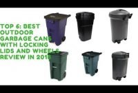 Outdoor Garbage Cans With Locking Lids And Wheels