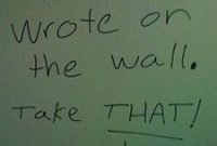 Bathroom Wall Writing