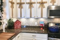 Kitchen Cabinet Christmas Decorations