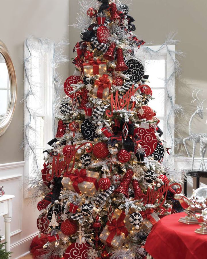 Red And Black Christmas Decorations