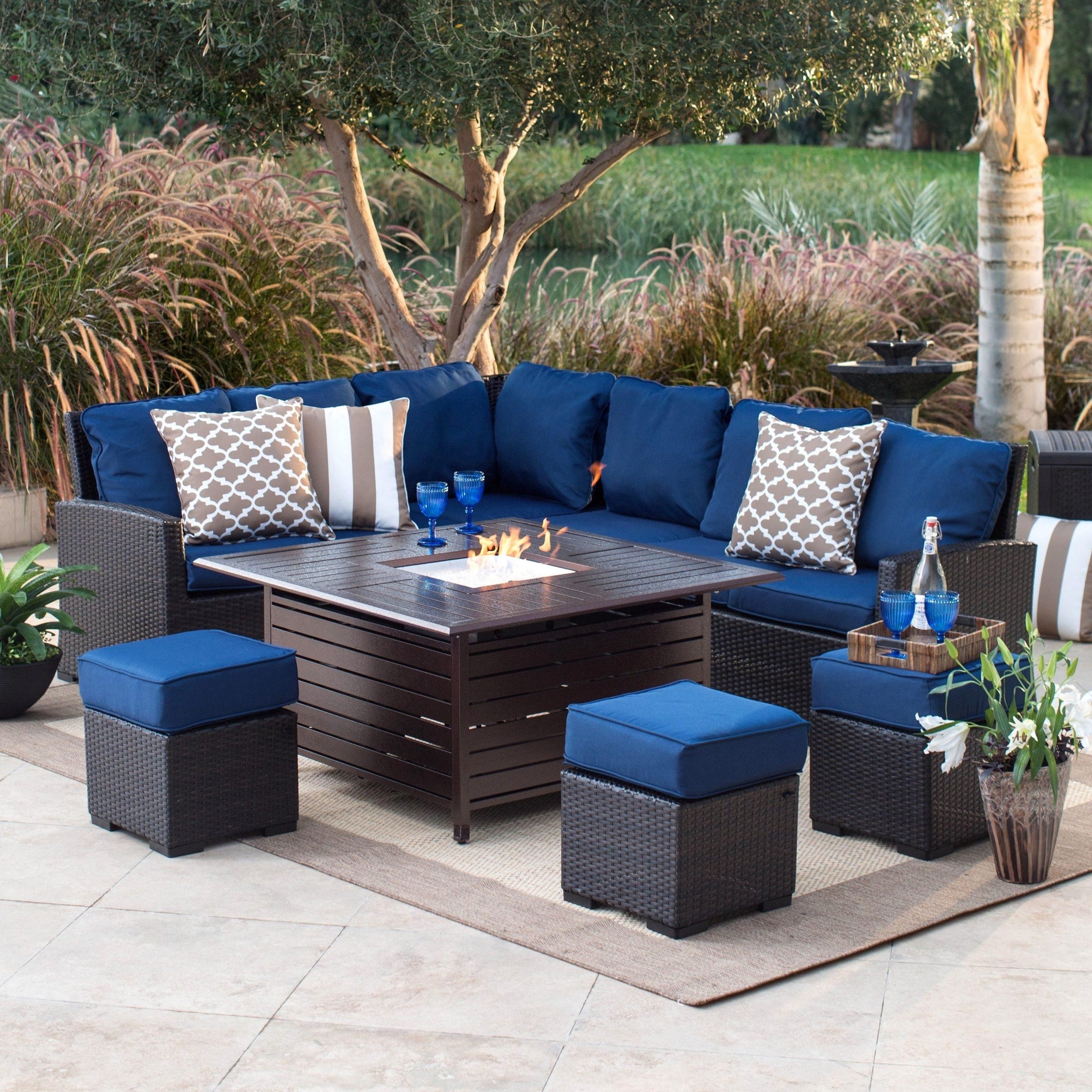 Outdoor Patio Set With Fire Pit