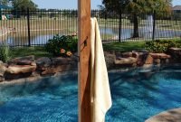 Outdoor Pool Towel Rack