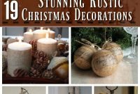 DIY Rustic Christmas Decorations