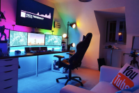 Bedroom Gaming Setup