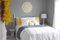 Grey And Yellow Bedroom