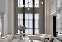 High Ceiling Living Room