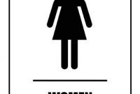 Womens Bathroom Sign