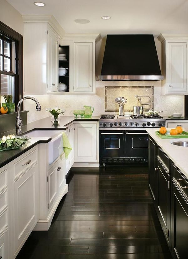 Black And White Kitchen Cabinets