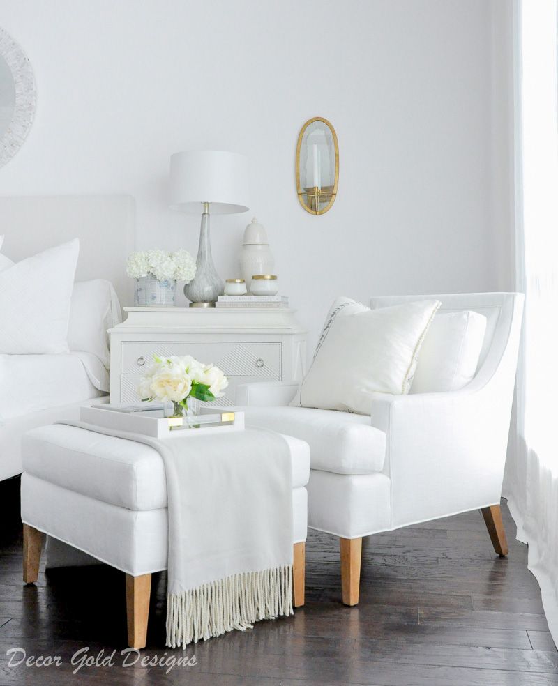 White Bedroom Chair