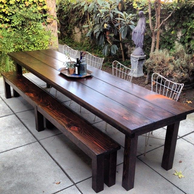 Outdoor Dining Set With Bench