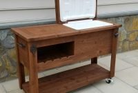 Outdoor Bar Cart With Cooler