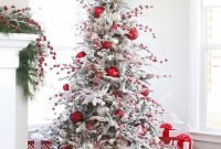 Red And White Christmas Tree