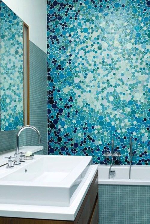 mosaic modern bathroom tiles design ideas