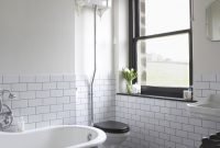 White Bathroom Floor Tile