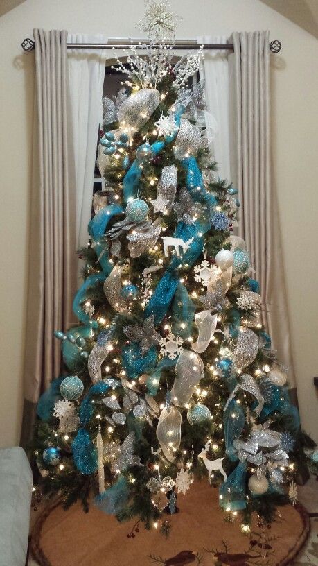 Blue And Silver Christmas Tree