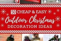 Cheap DIY Outdoor Christmas Decorations
