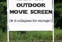 DIY Outdoor Movie Screen