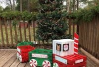 Outdoor Christmas Train Decoration