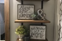 Rustic Bathroom Shelves