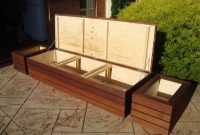 Outdoor Wooden Storage Bench