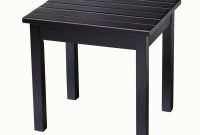 Black Outdoor Side Table