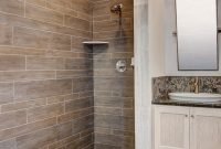 Wood Tile Bathroom