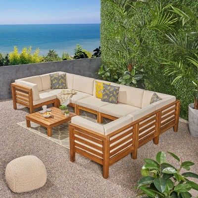 U Shaped Outdoor Sectional