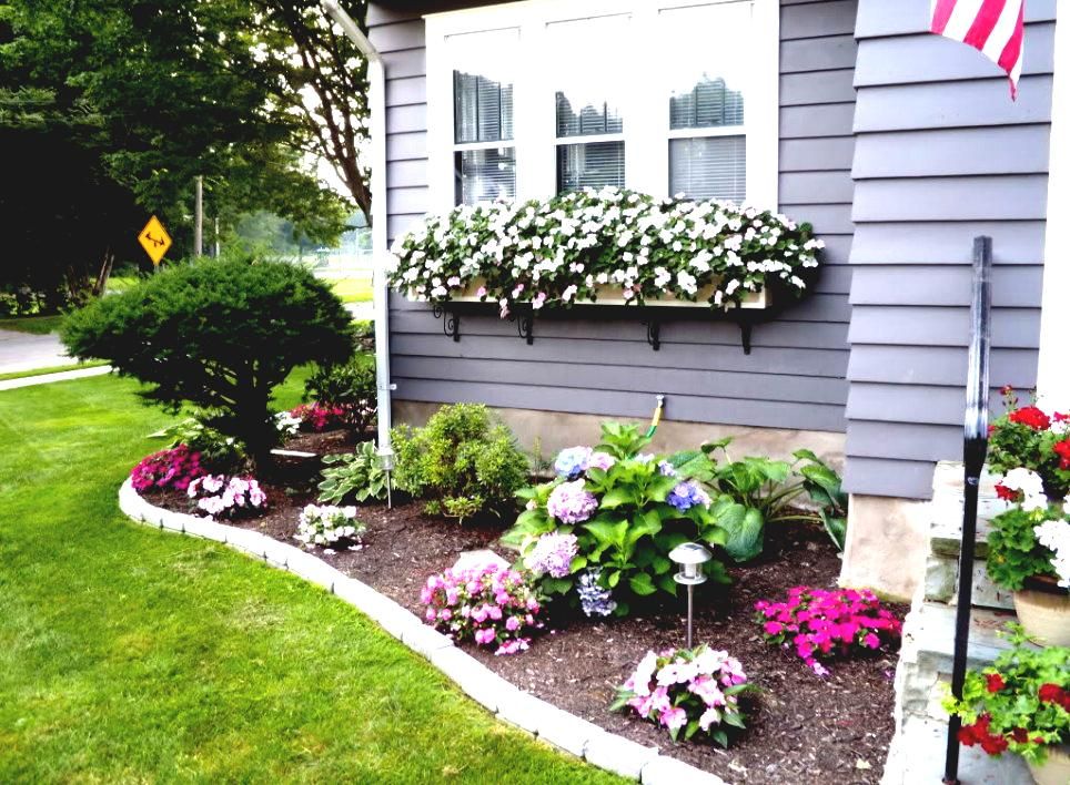Flower Garden Ideas In Front Of House