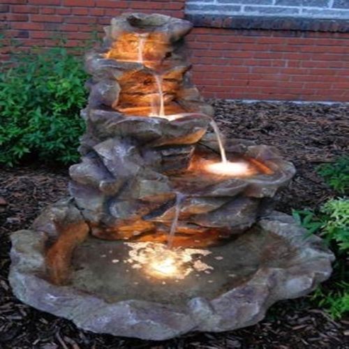 Lighted Outdoor Water Fountains