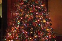Christmas Tree With Colored Lights