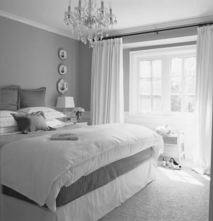 Grey And White Bedroom