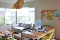 Home Office In Living Room